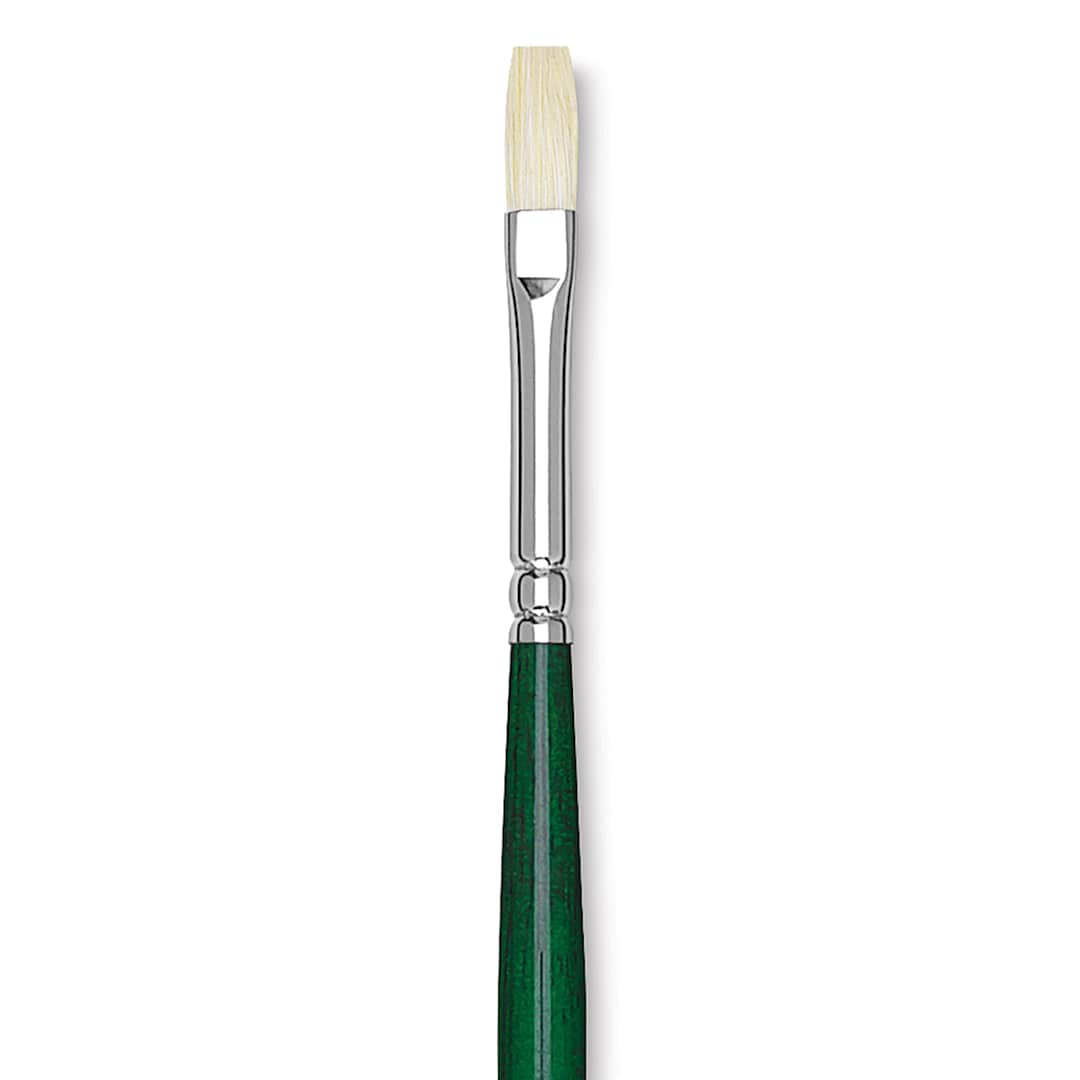 Open in modal - Grumbacher Gainsborough Brush - Flat, Long Handle, Size 1