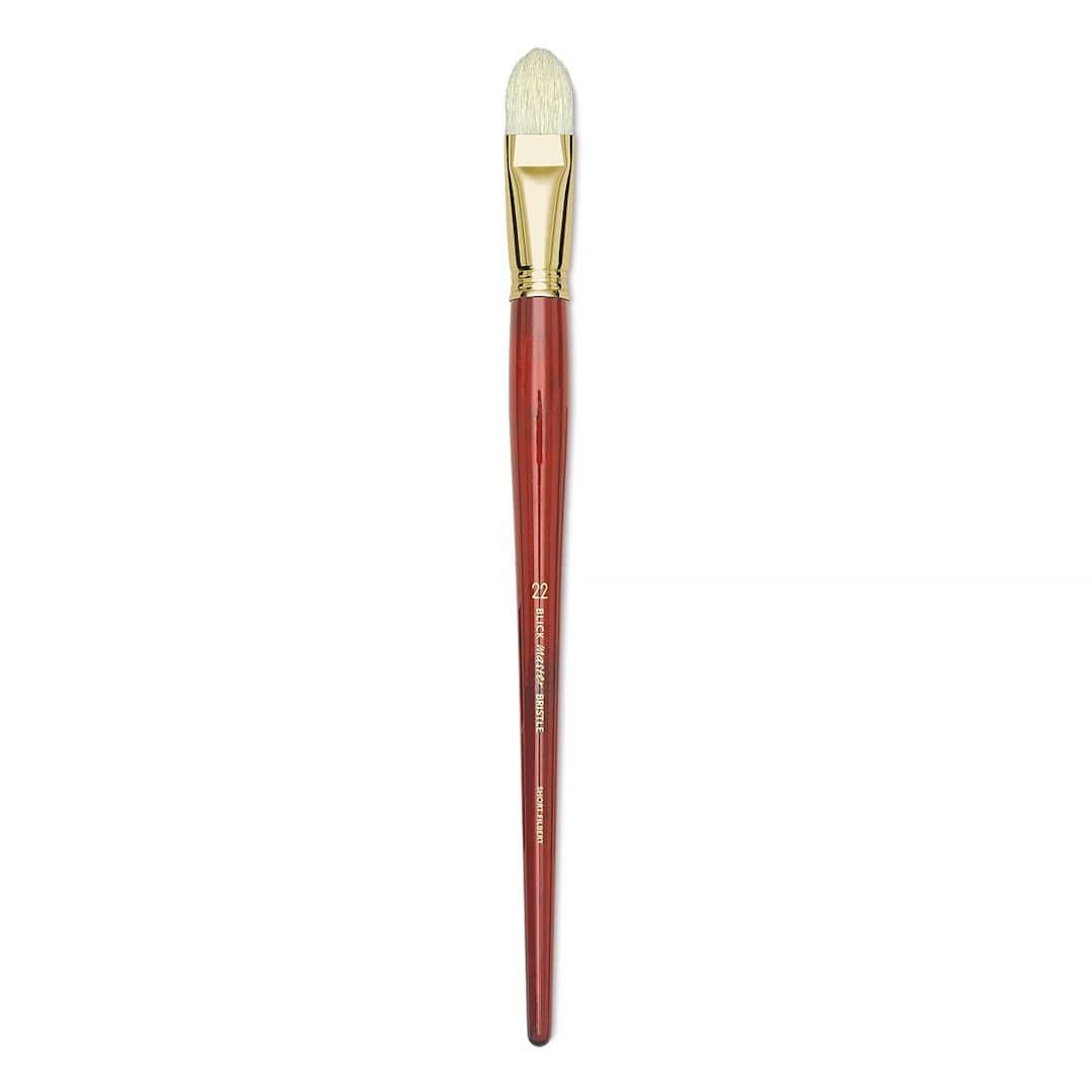 Open in modal - Blick Master Bristle Brush - Short Filbert, Long Handle, Size 22