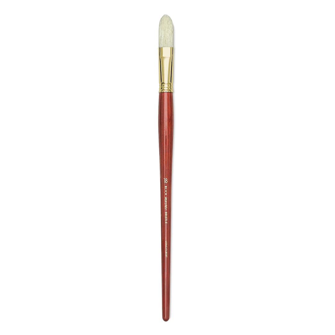 Open in modal - Blick Master Bristle Brush - Long Filbert, Long Handle, Size 18