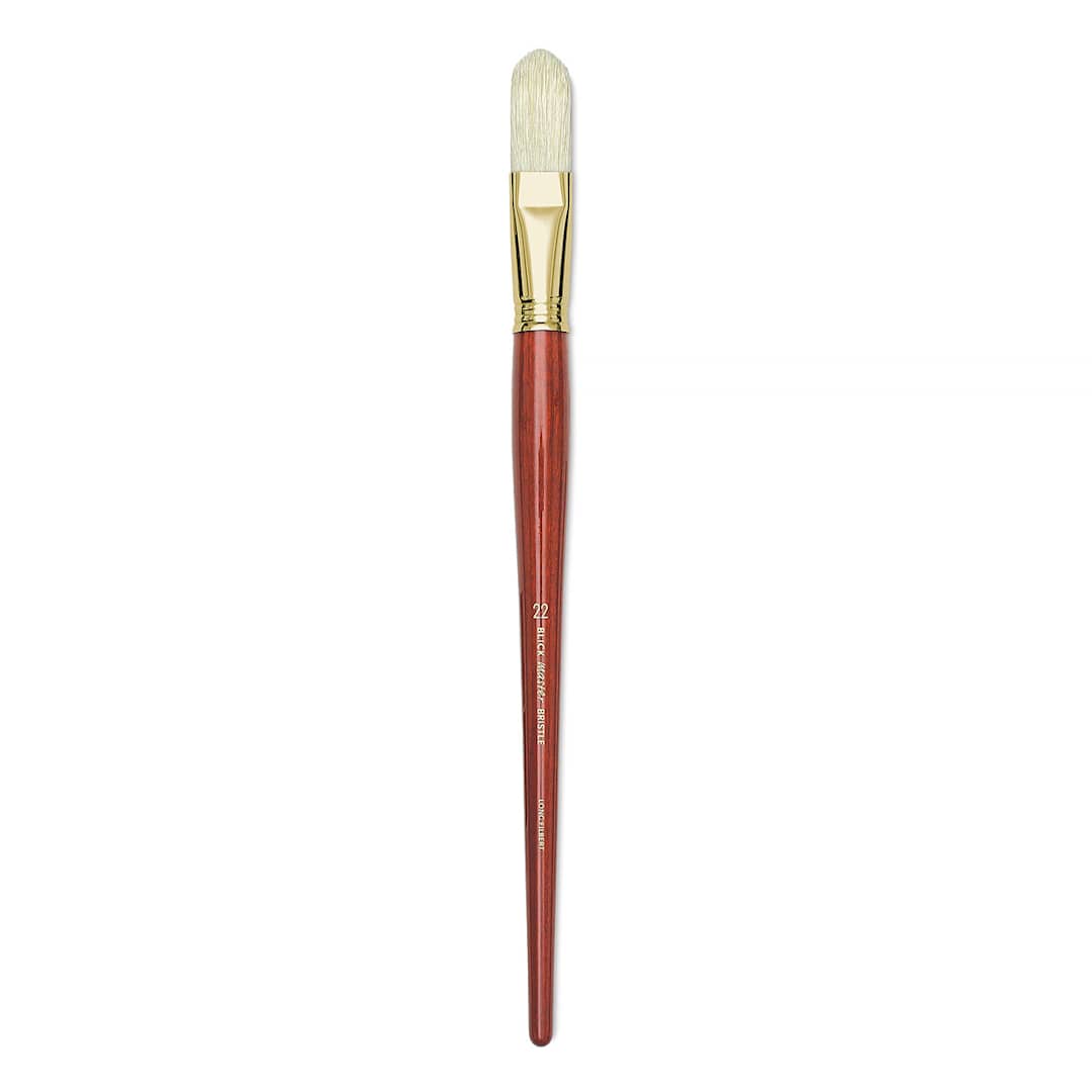 Open in modal - Blick Master Bristle Brush - Long Filbert, Long Handle, Size 22