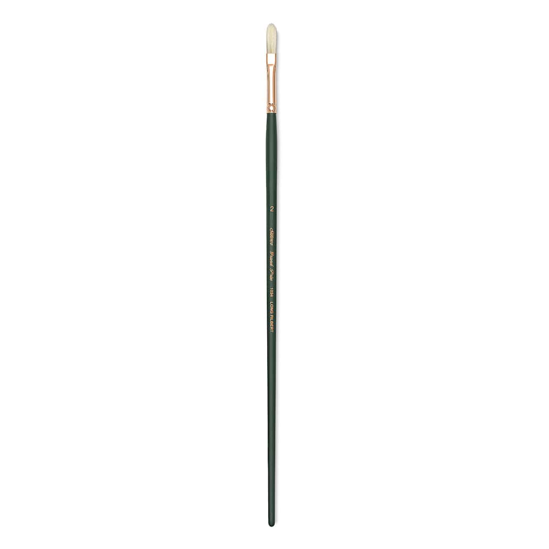 Open in modal - Silver Brush Grand Prix Super Brush - Long Filbert, Long Handle, Size 2