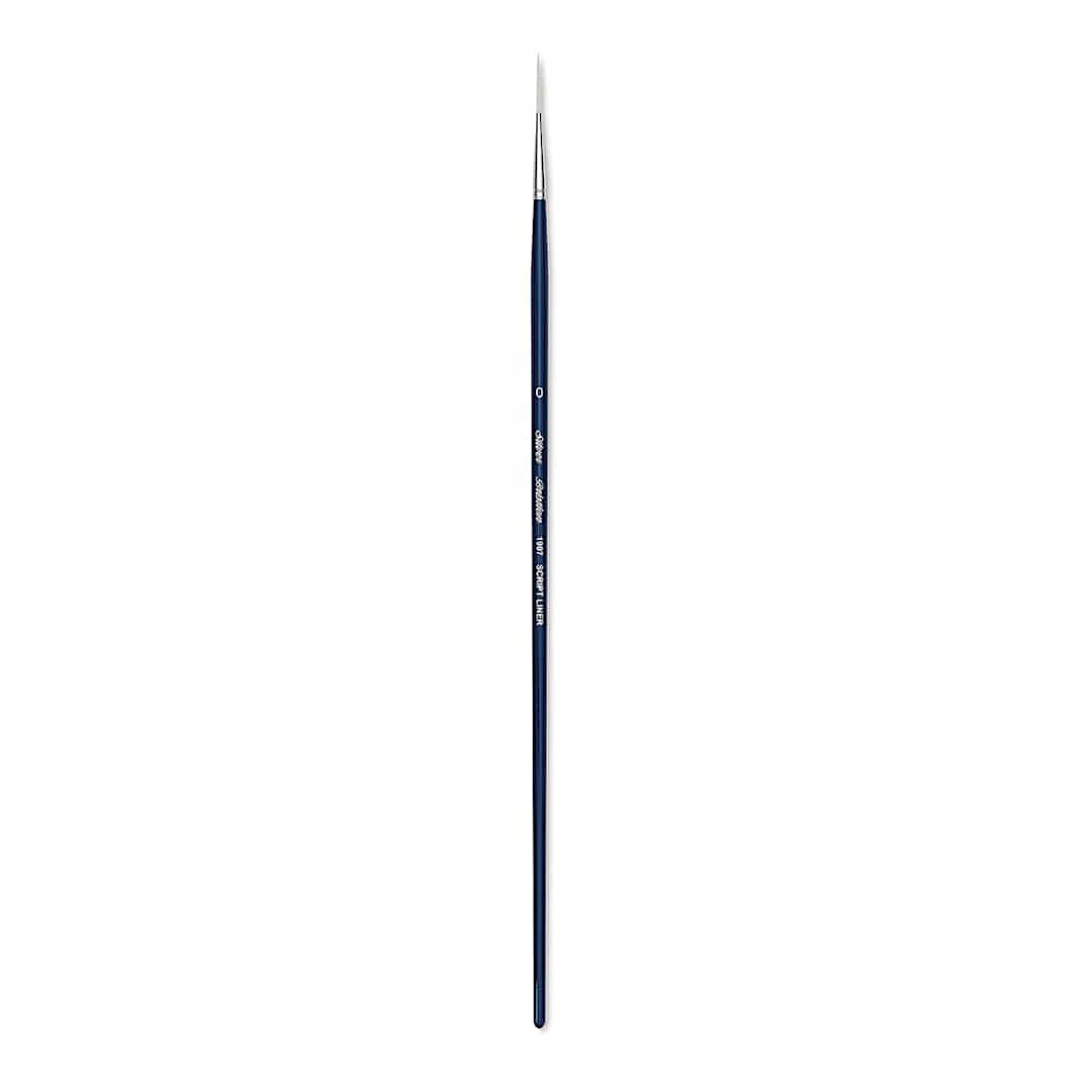 Open in modal - Silver Brush Bristlon Stiff White Synthetic Brush - Script Liner, Size 0