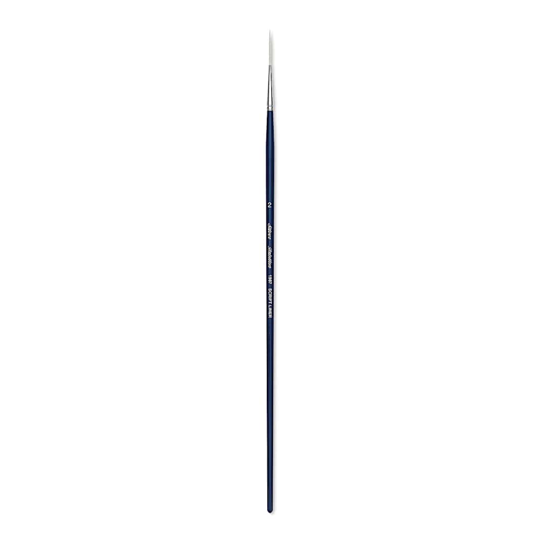 Open in modal - Silver Brush Bristlon Stiff White Synthetic Brush - Script Liner, Size 2