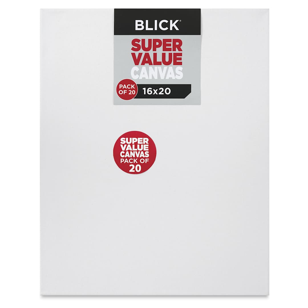 Open in modal - Blick Super Value Canvas Pack - 16" x 20", Pkg of 20
