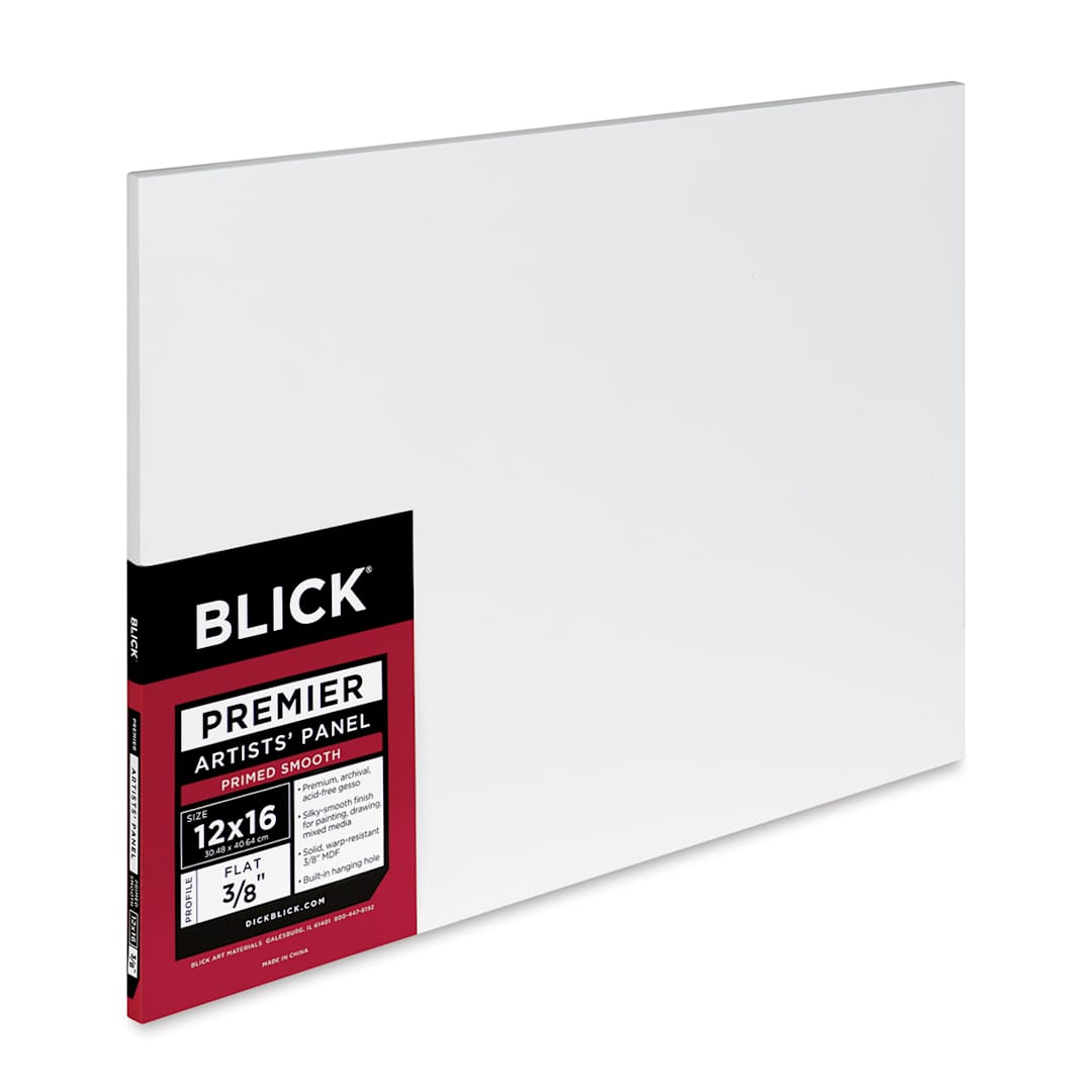 Open in modal - Blick Premier Artists' Panel - Flat, 3/8", 12" x 16" side view