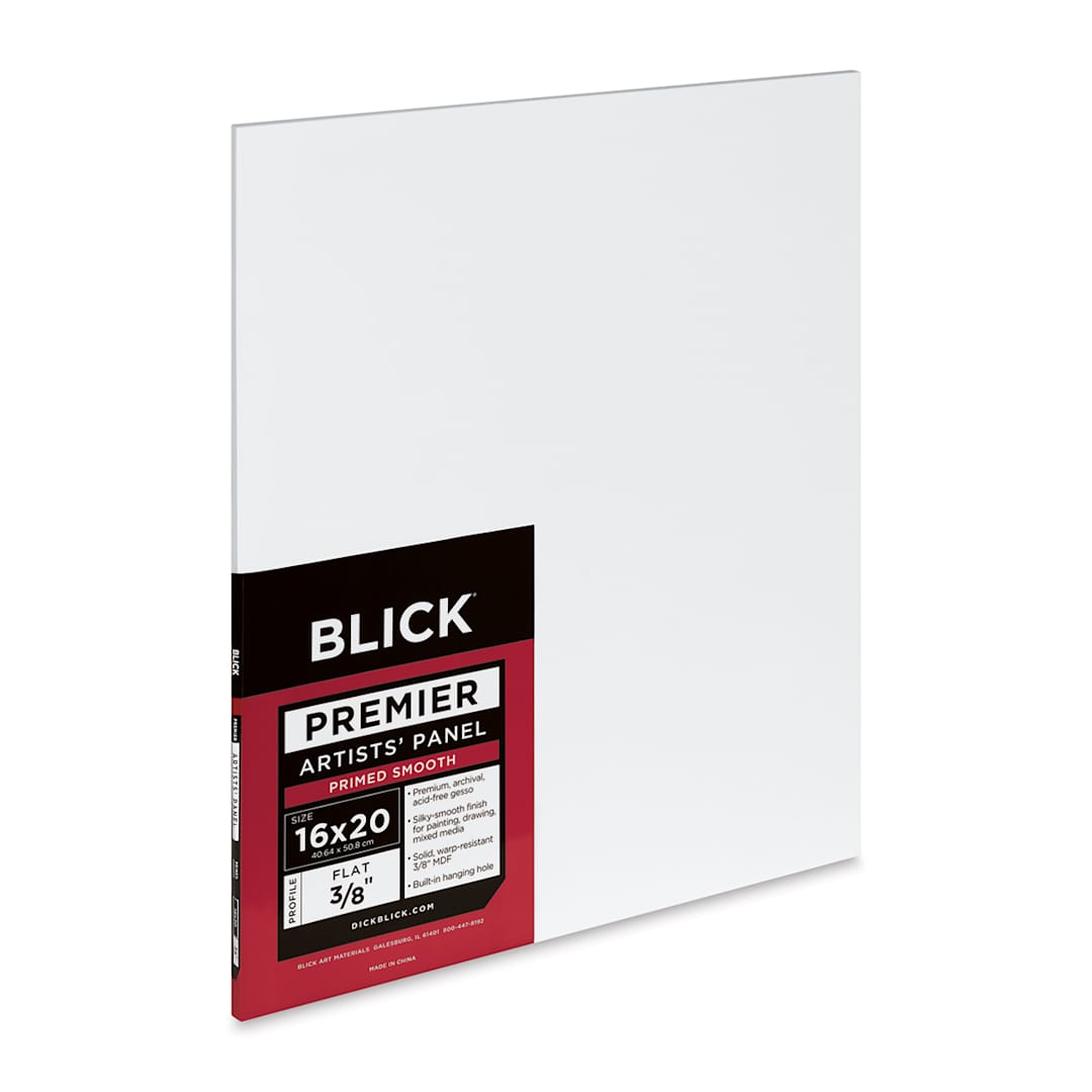 Open in modal - Blick Premier Artists' Panel - Flat, 3/8", 16" x 20" side view