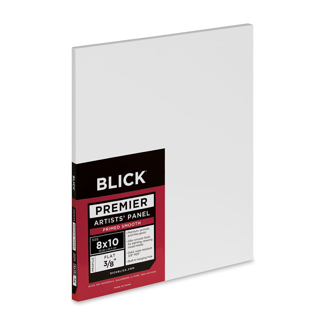 Open in modal - Blick Premier Artists' Panel - Flat, 3/8", 8" x 10" side view