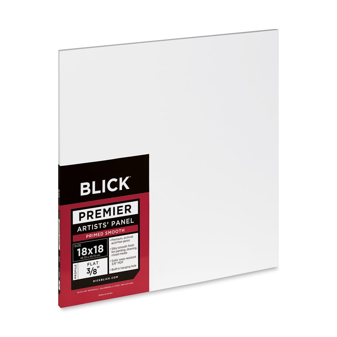 Open in modal - Blick Premier Artists' Panel - Flat, 3/8", 18" x 18" side view