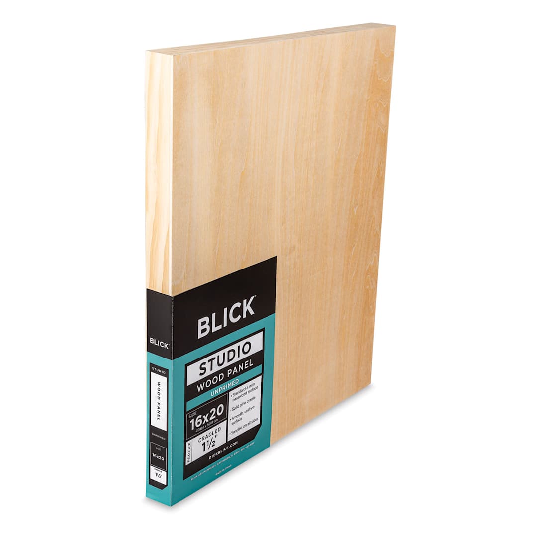 Open in modal - Blick Studio Artists' Wood Panels - Gallery Cradle, 16" x 20", 1-1/2" Cradle