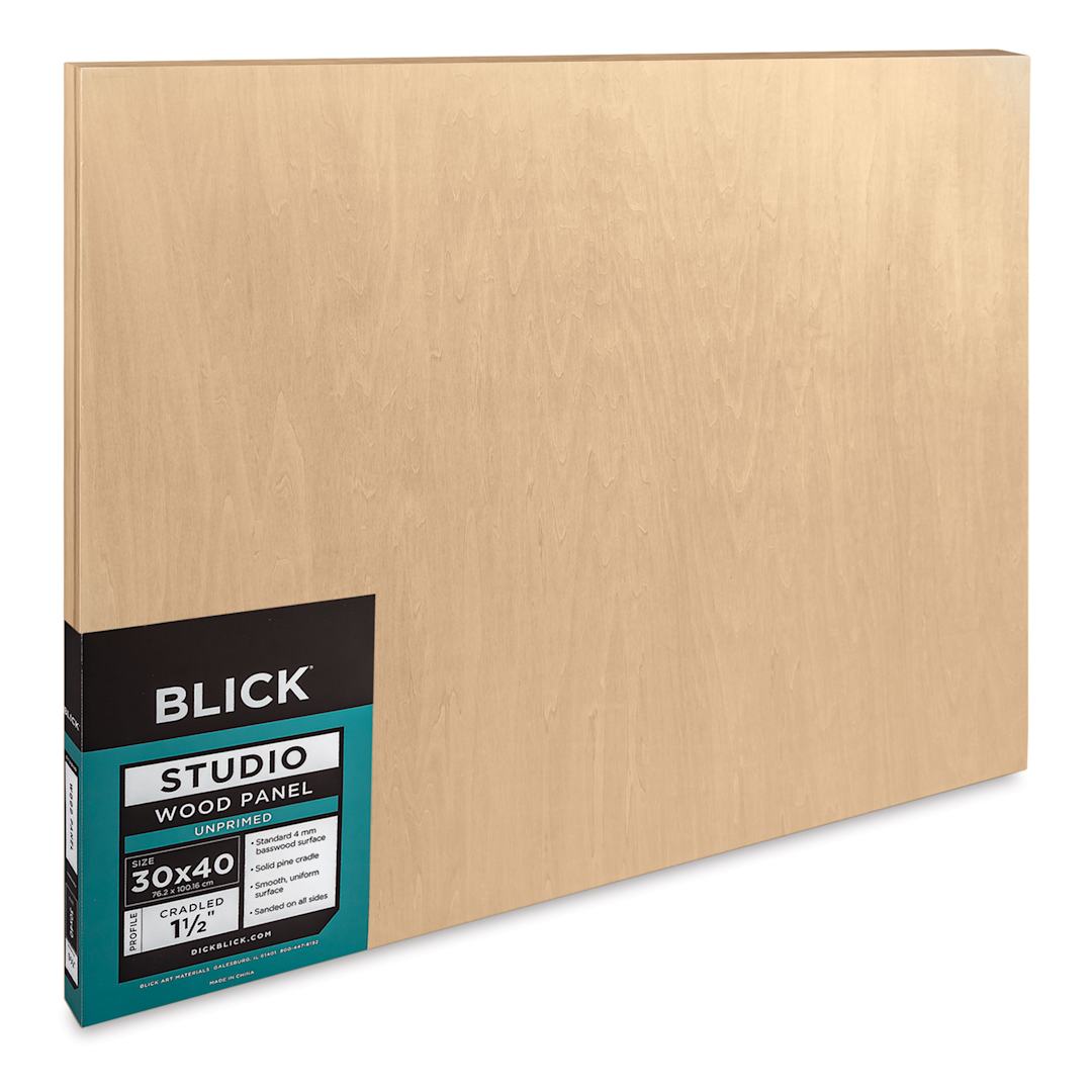 Open in modal - Blick Studio Artists' Wood Panels - Gallery Cradle, 30" x 40", 1-1/2" Cradle