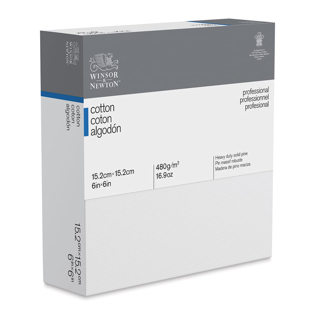 Open in modal - Winsor & Newton Professional Cotton Canvas - 6" x 6", Deep Edge
