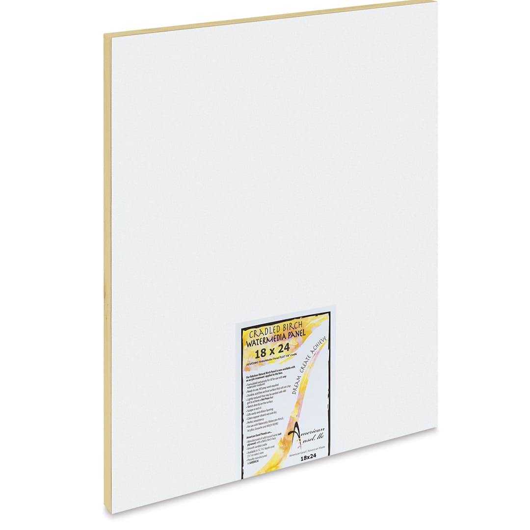 Open in modal - American Easel WaterMedia Panel - 18" x 24", Traditional Profile 7/8"