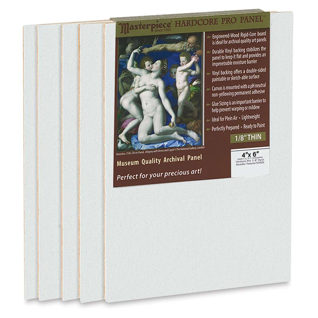 Open in modal - Masterpiece Sausalito Hardcore Pro Canvas Panel Pack - 4" x 6", Pkg of 5