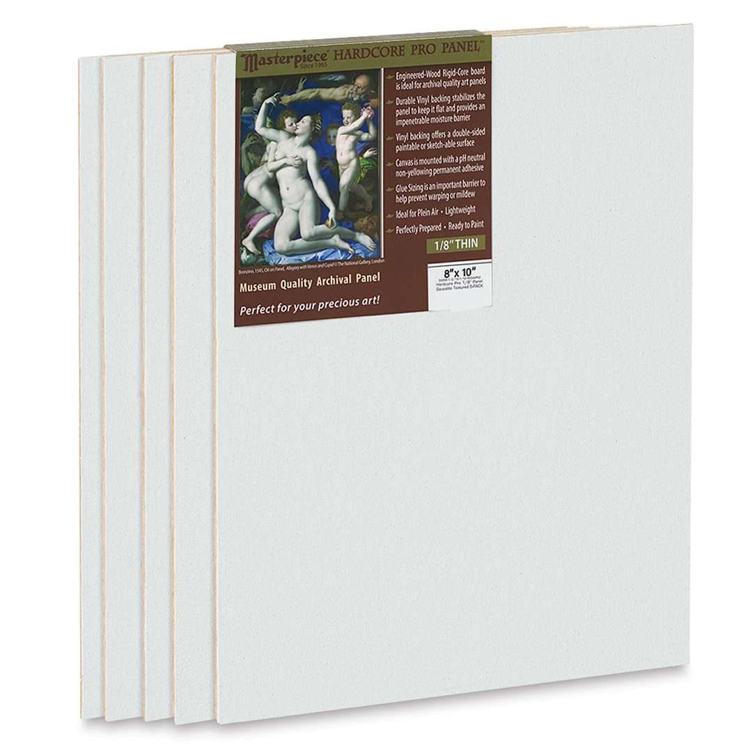 Open in modal - Masterpiece Sausalito Hardcore Pro Canvas Panel Pack - 8" x 10", Pkg of 5