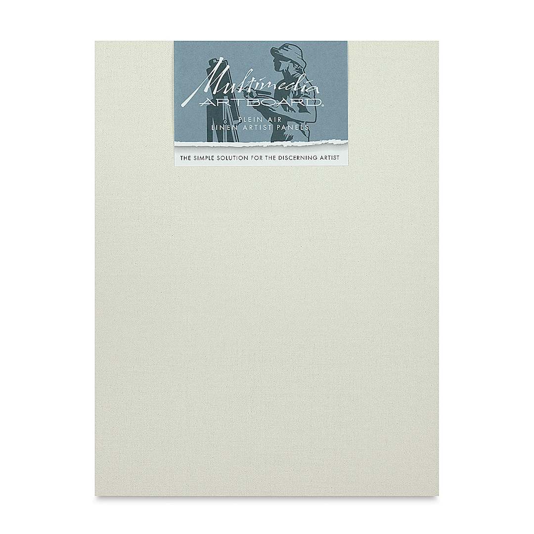 Open in modal - Multimedia Artboard Plein Air Claessens Linen Artist Panel - 12" x 16", 109 EP, Pkg of 3 front of package