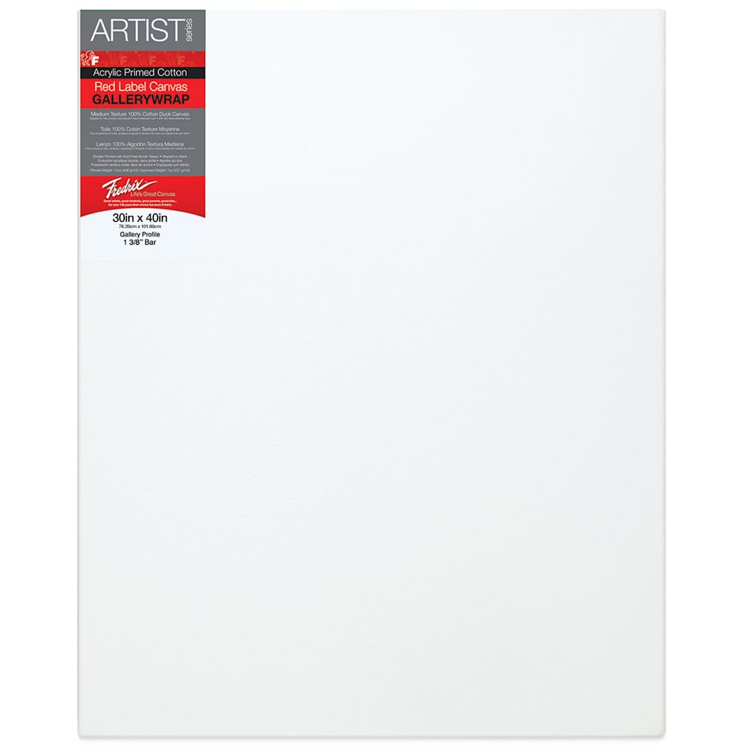 Open in modal - Fredrix Profile Cotton Canvas - 30" x 40", Gallerywrap