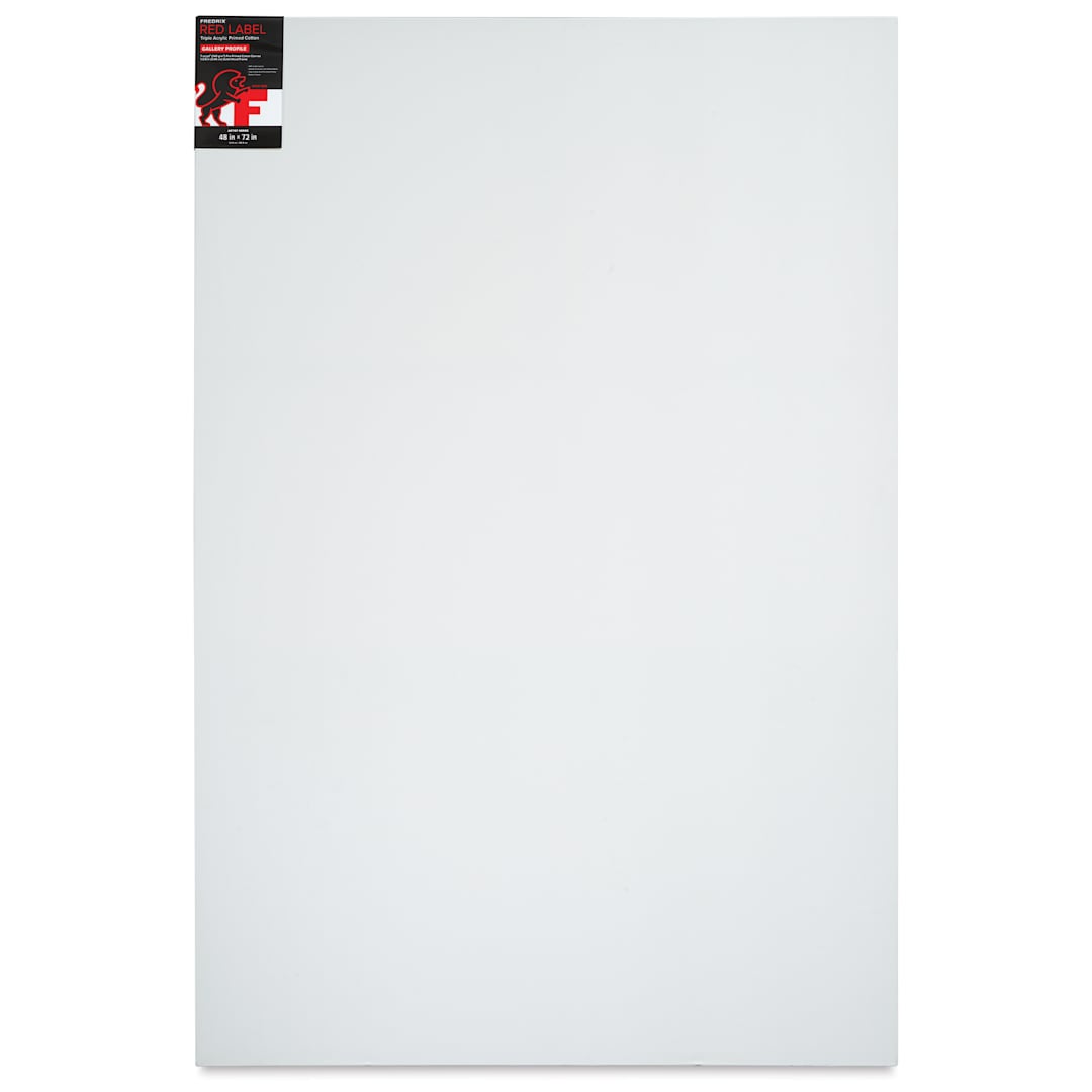 Open in modal - Fredrix Red Label Cotton Canvas - 48" x 72", Gallerywrap, front of packaging