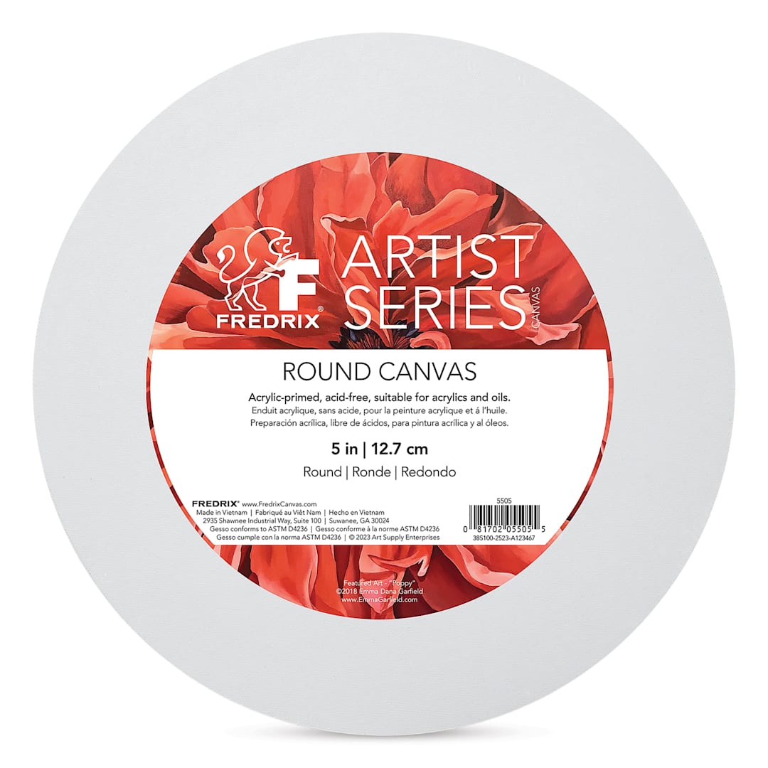 Open in modal - Fredrix Profile Cotton Canvas - 5", Round