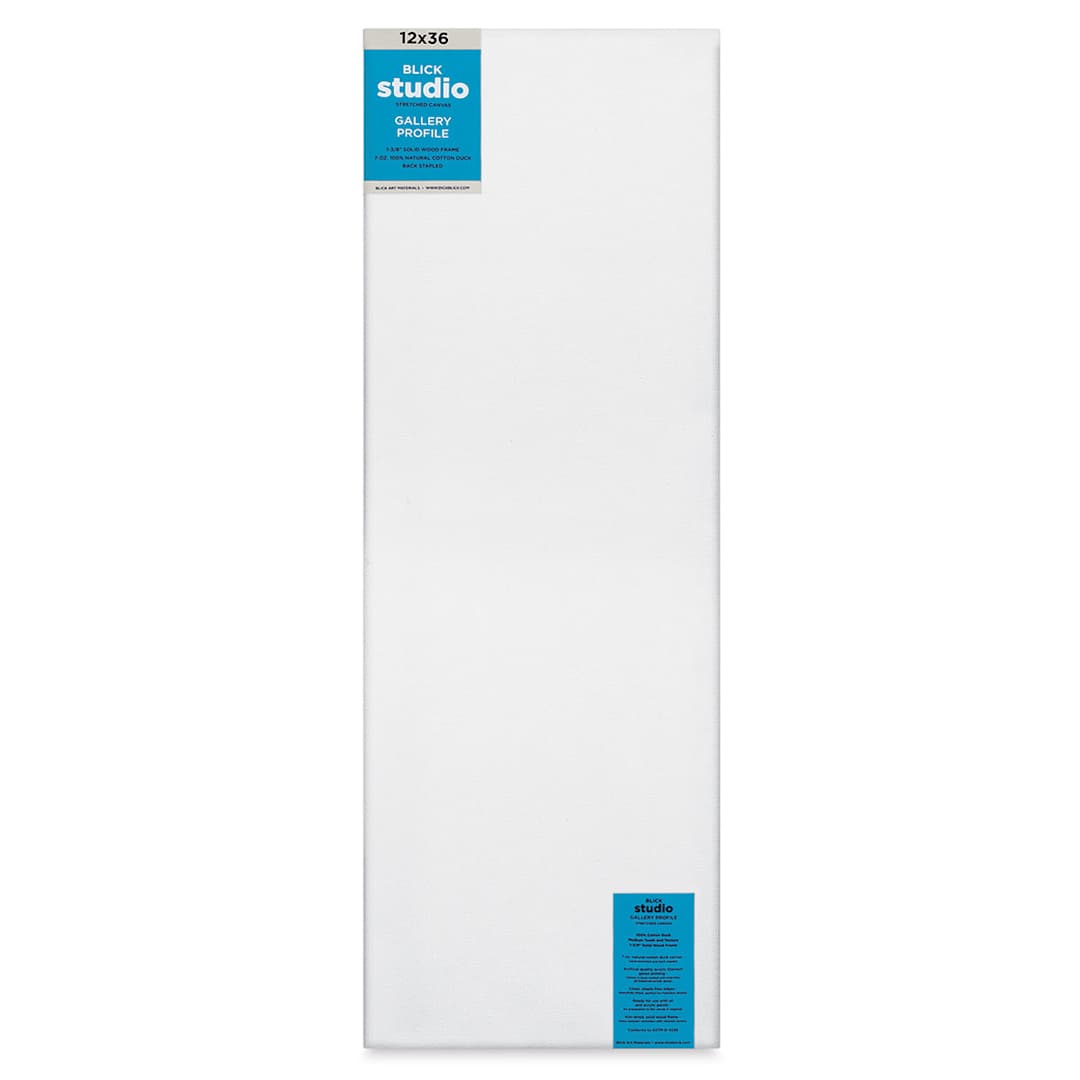 Open in modal - Blick Studio Stretched Cotton Canvas - Gallery Profile, 12" x 36" (front)