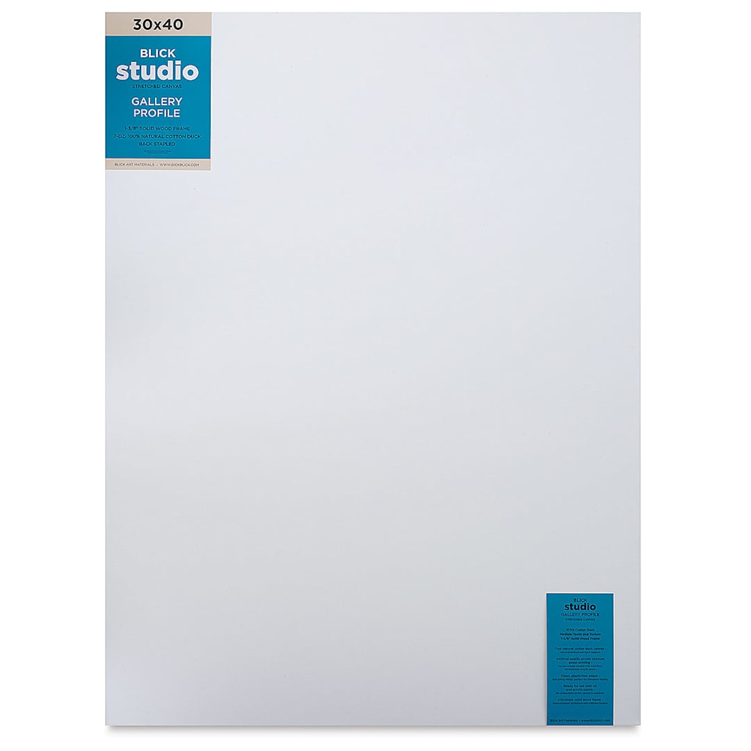 Open in modal - Blick Studio Stretched Cotton Canvas - Gallery Profile, 30" x 40" (front)