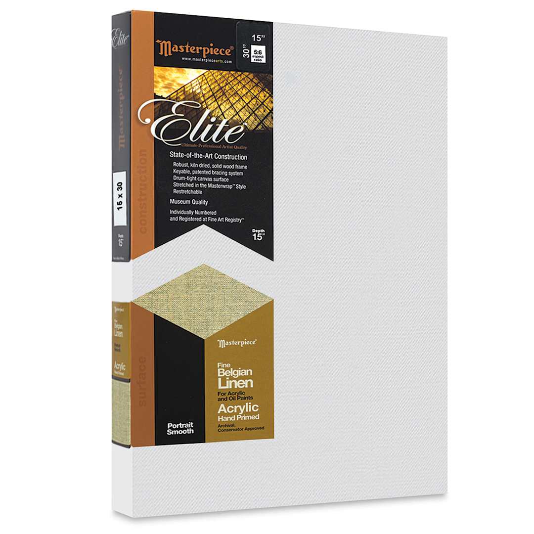 Open in modal - Masterpiece Elite Portrait Smooth Canvas - 15" x 30", Acrylic Primed
