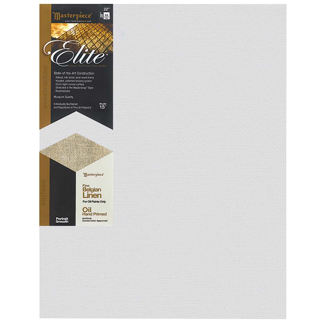 Open in modal - Masterpiece Elite Portrait Smooth Canvas - 22" x 28", Oil Primed