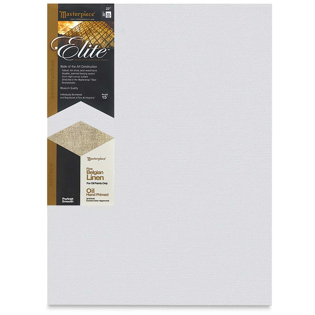 Open in modal - Masterpiece Elite Portrait Smooth Canvas - 22" x 30", Oil Primed