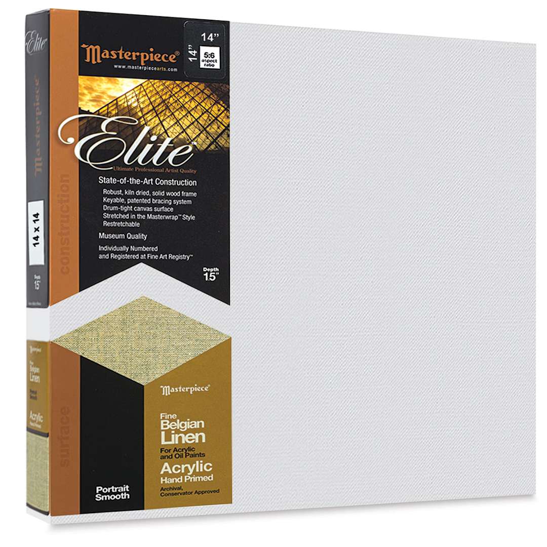 Open in modal - Masterpiece Elite Portrait Smooth Canvas - 14" x 14", Oil Primed