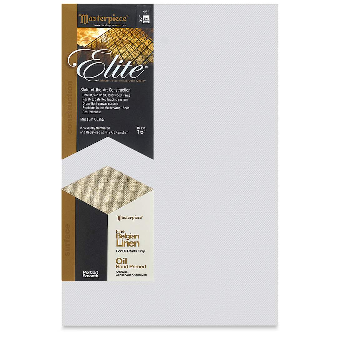 Open in modal - Masterpiece Elite Portrait Smooth Canvas - 15" x 20", Oil Primed