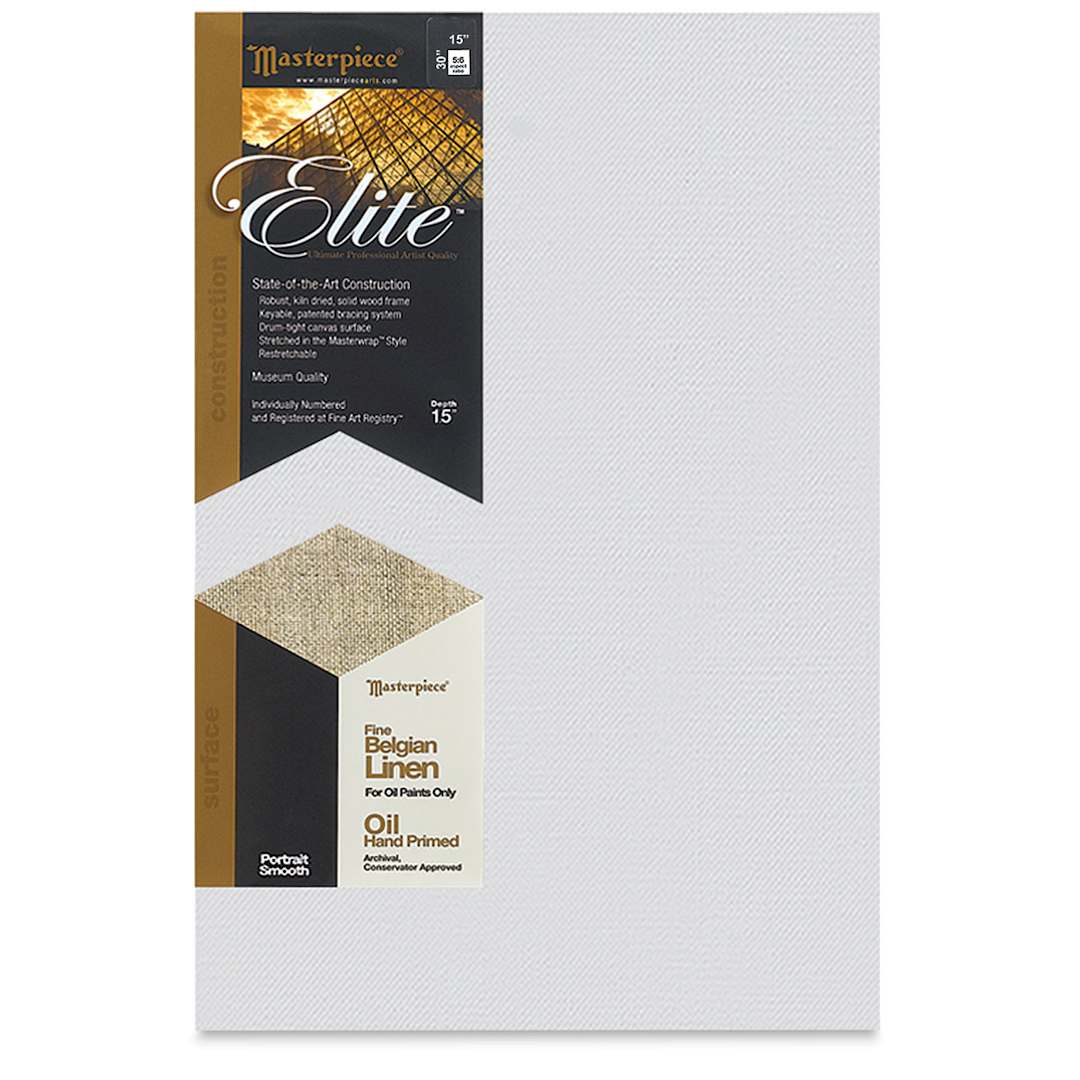 Open in modal - Masterpiece Elite Portrait Smooth Canvas - 15" x 30", Oil Primed