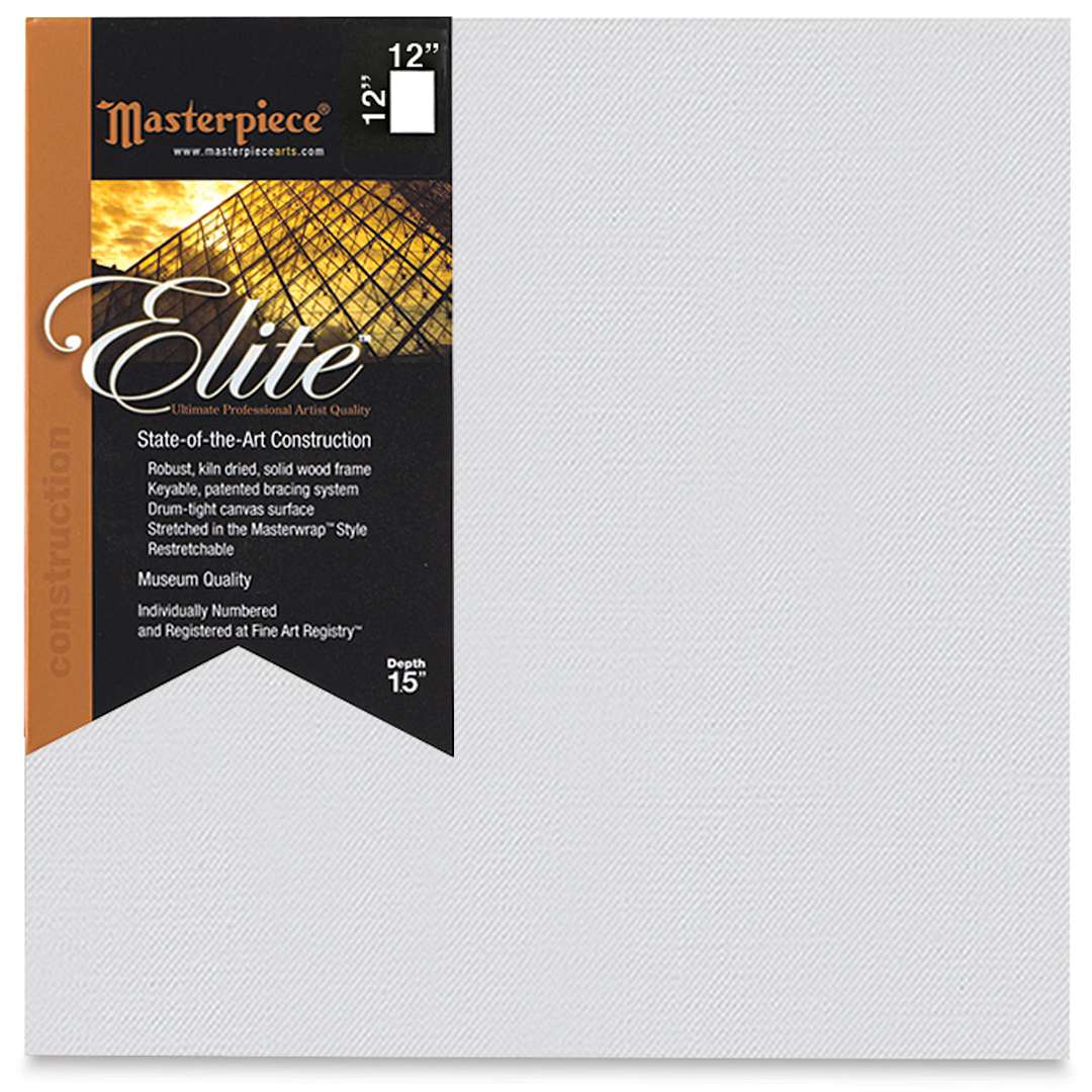 Open in modal - Masterpiece Elite Heavyweight Canvas - 12" x 12", Acrylic Primed