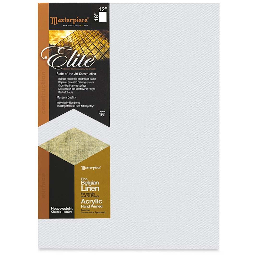 Open in modal - Masterpiece Elite Heavyweight Canvas - 12" x 18", Acrylic Primed