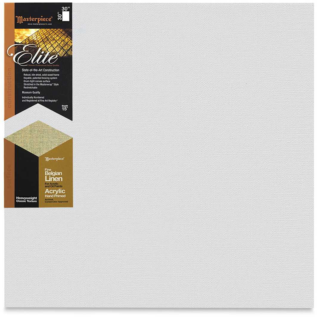Open in modal - Masterpiece Elite Heavyweight Canvas - 30" x 30", Acrylic Primed