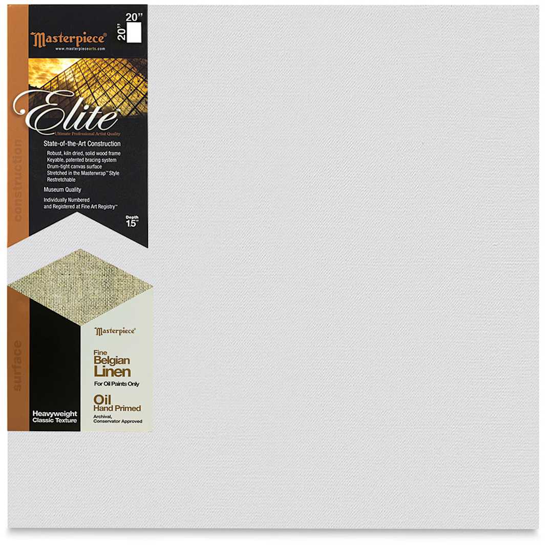 Open in modal - Masterpiece Elite Heavyweight Canvas - 20" x 20", Oil Primed