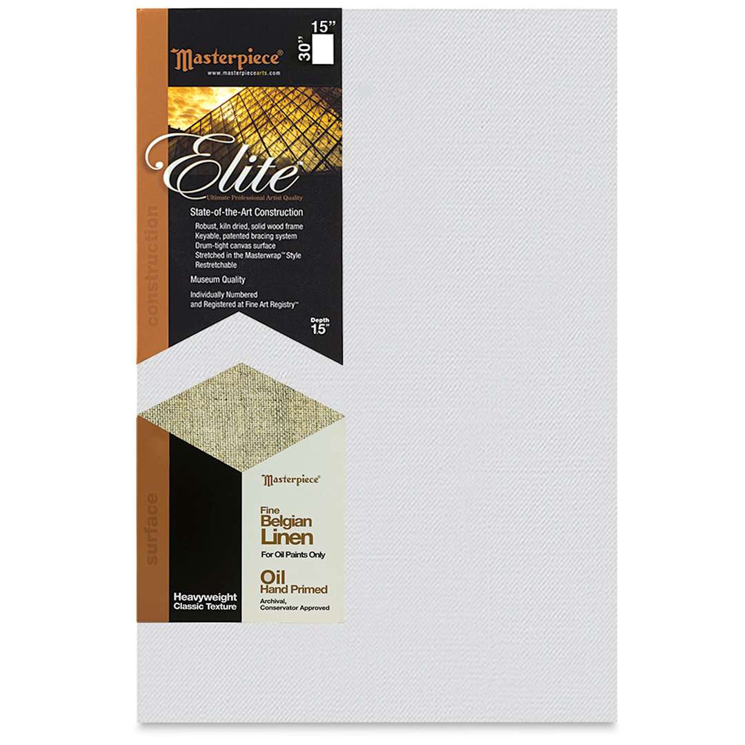 Open in modal - Masterpiece Elite Heavyweight Canvas - 15" x 30", Oil Primed