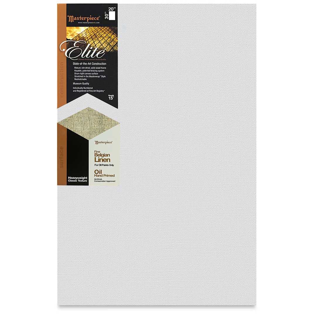 Open in modal - Masterpiece Elite Heavyweight Canvas - 20" x 30", Oil Primed