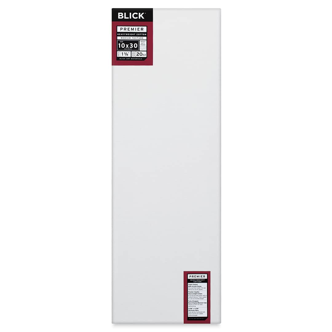 Open in modal - Blick Premier Heavyweight Stretched Cotton Canvas - 10" x 30", 1-3/8" Profile