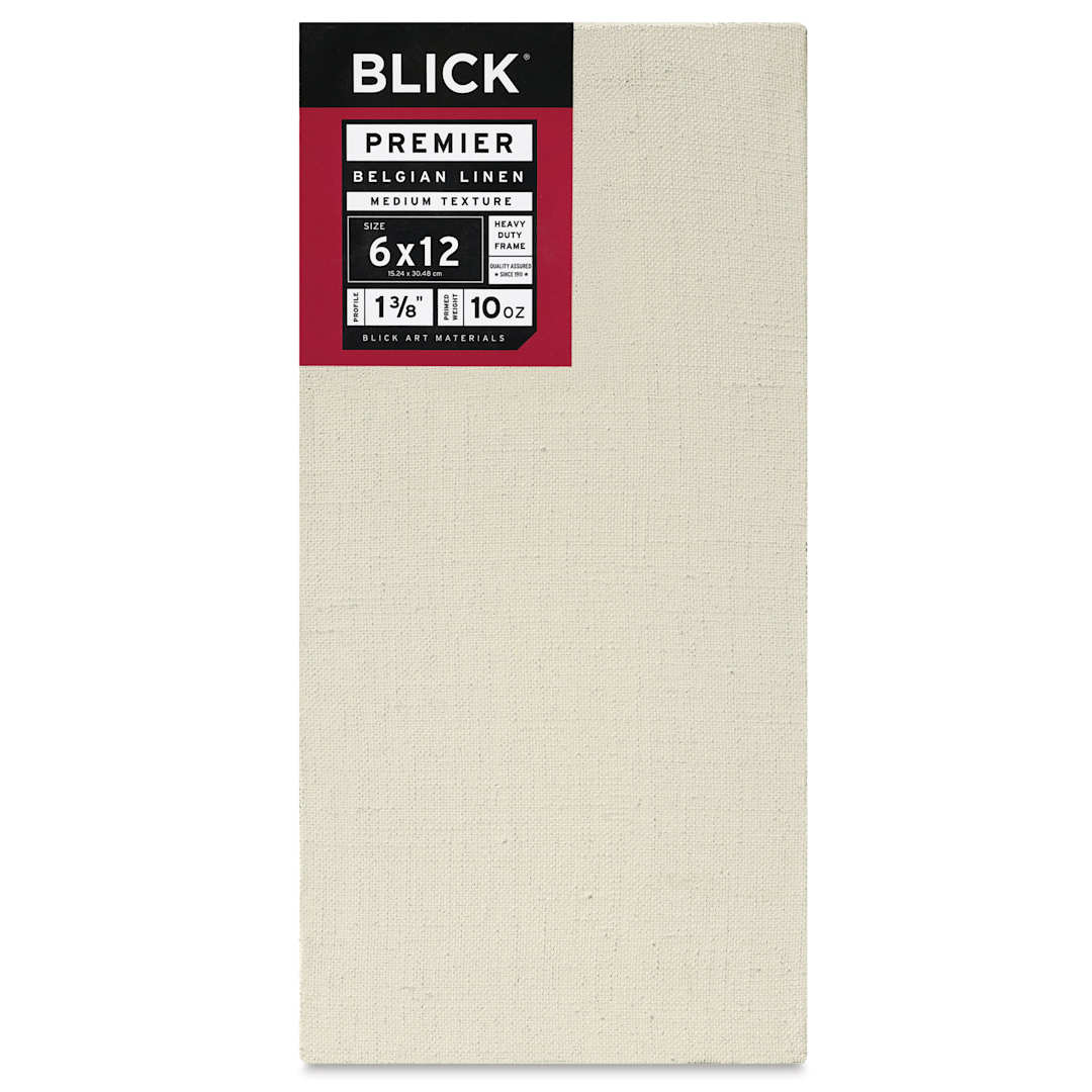 Open in modal - Blick Premier Belgian Linen - 6" x 12", Oil-Primed, 1-3/8" Profile, front