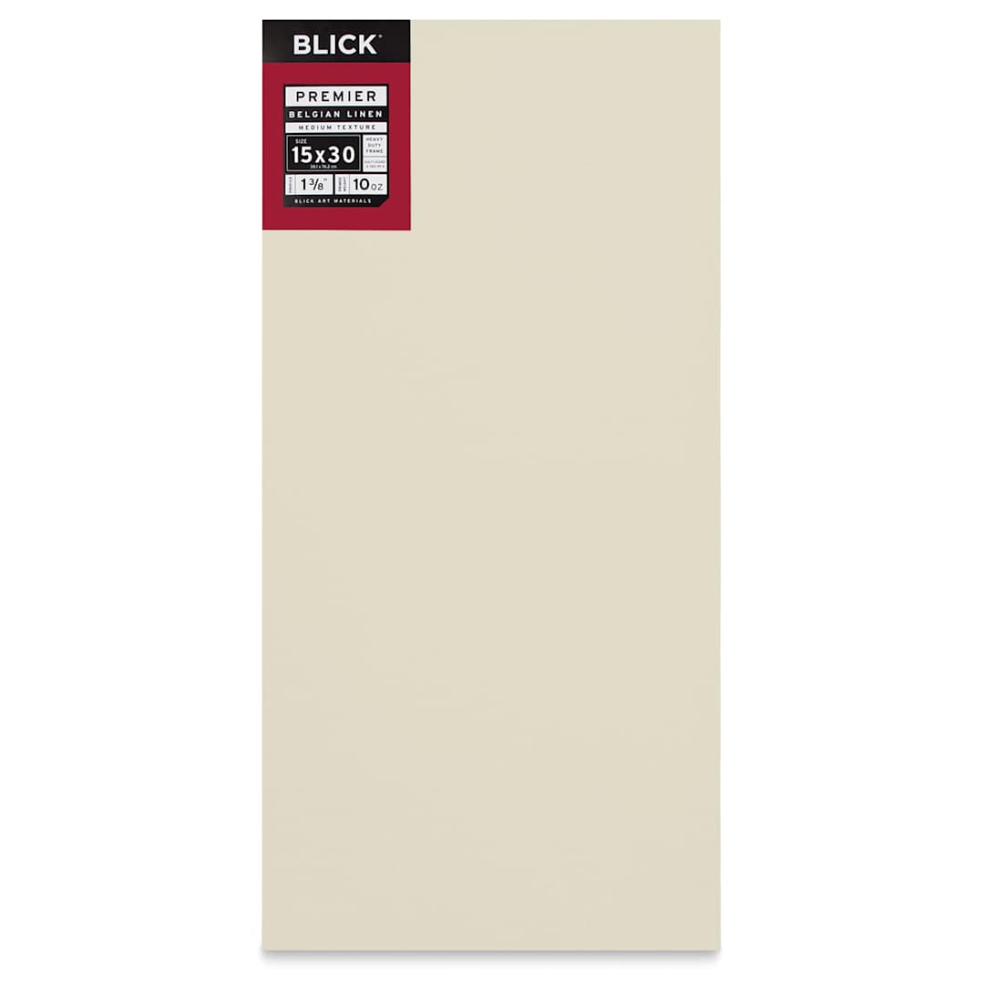 Open in modal - Blick Premier Belgian Linen - 15" x 30", Oil-Primed, 1-3/8" Profile, front
