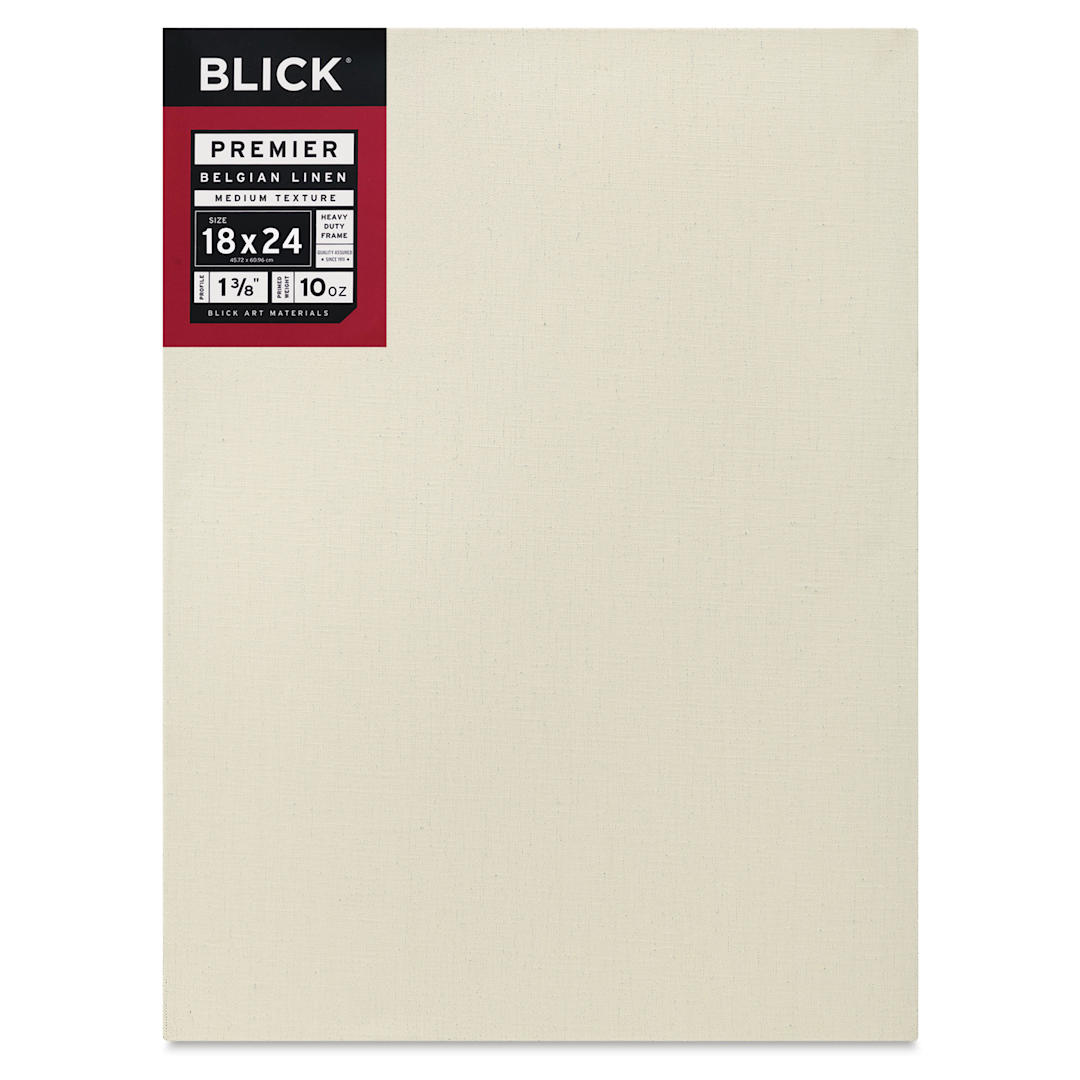 Open in modal - Blick Premier Belgian Linen - 18" x 24", Oil-Primed, 1-3/8" Profile, front