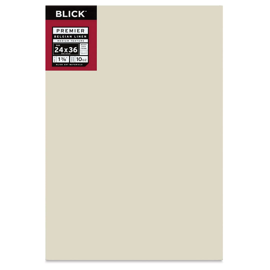 Open in modal - Blick Premier Belgian Linen - 24" x 36", Oil-Primed, 1-3/8" Profile, front