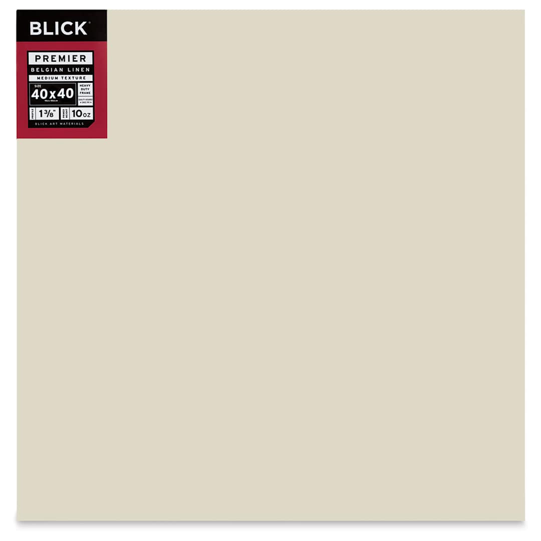 Open in modal - Blick Premier Belgian Linen - 40" x 40", Oil-Primed, 1-3/8" Profile, front