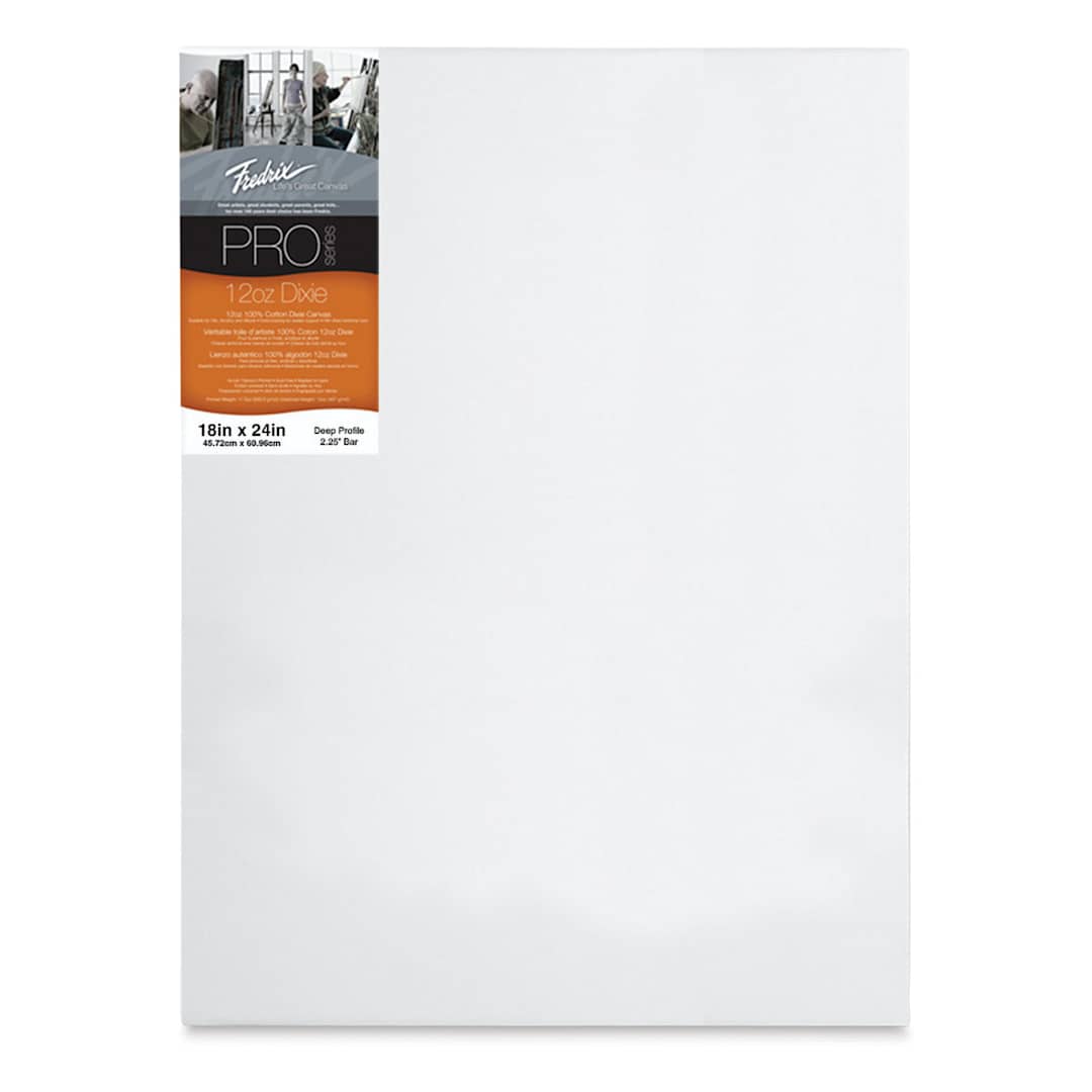 Open in modal - Fredrix Pro Series Dixie Museum Profile Canvas - 18" x 24", 2-1/4" Profile