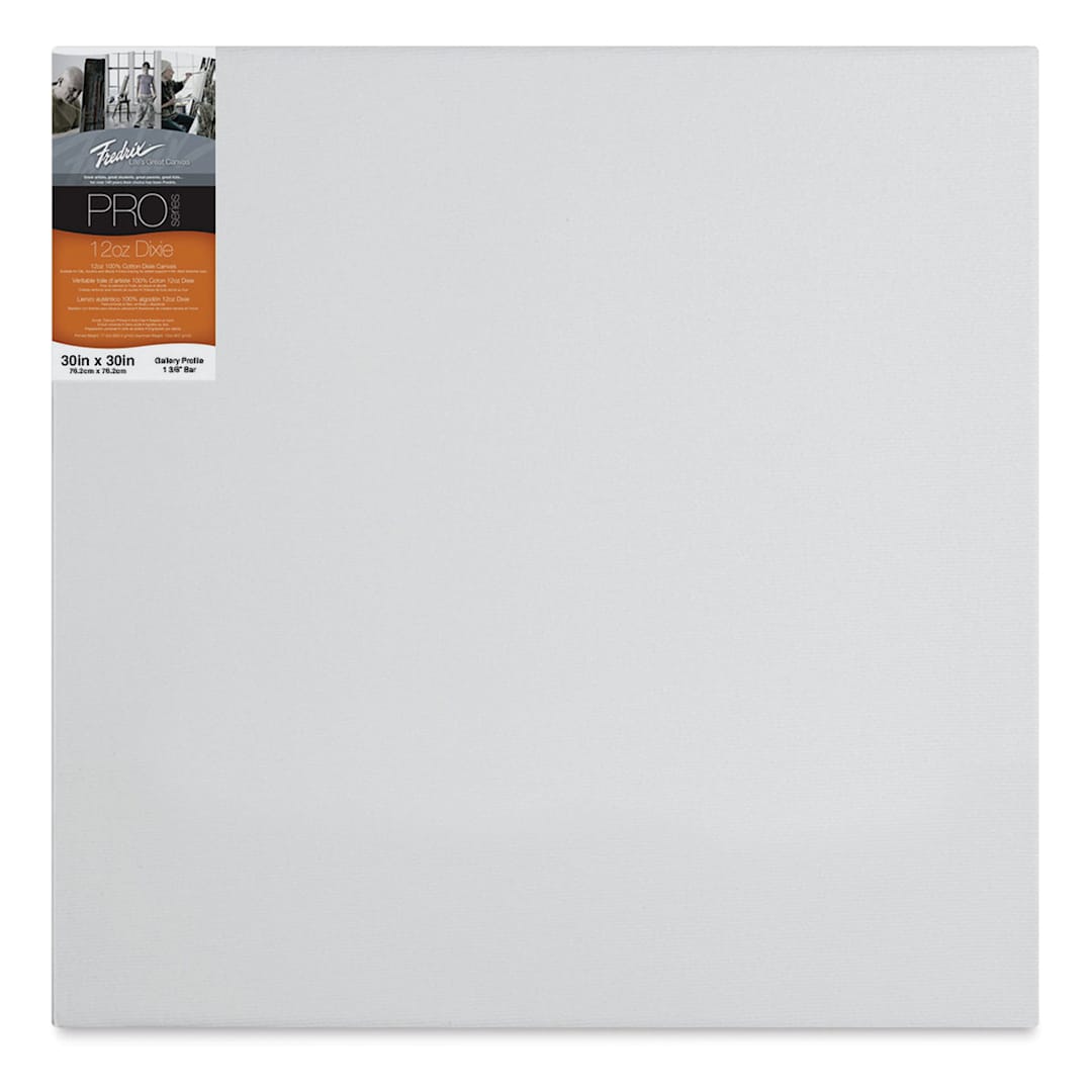 Open in modal - Fredrix Pro Series Dixie Gallery Profile Canvas - 30" x 30", 1-3/8" Profile
