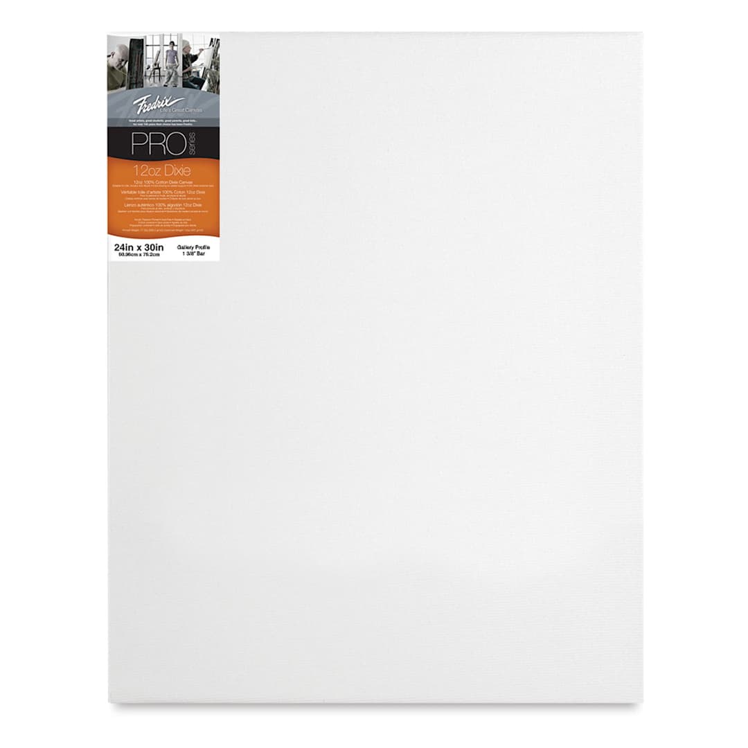 Open in modal - Fredrix Pro Series Dixie Gallery Profile Canvas - 24" x 30", 1-3/8" Profile