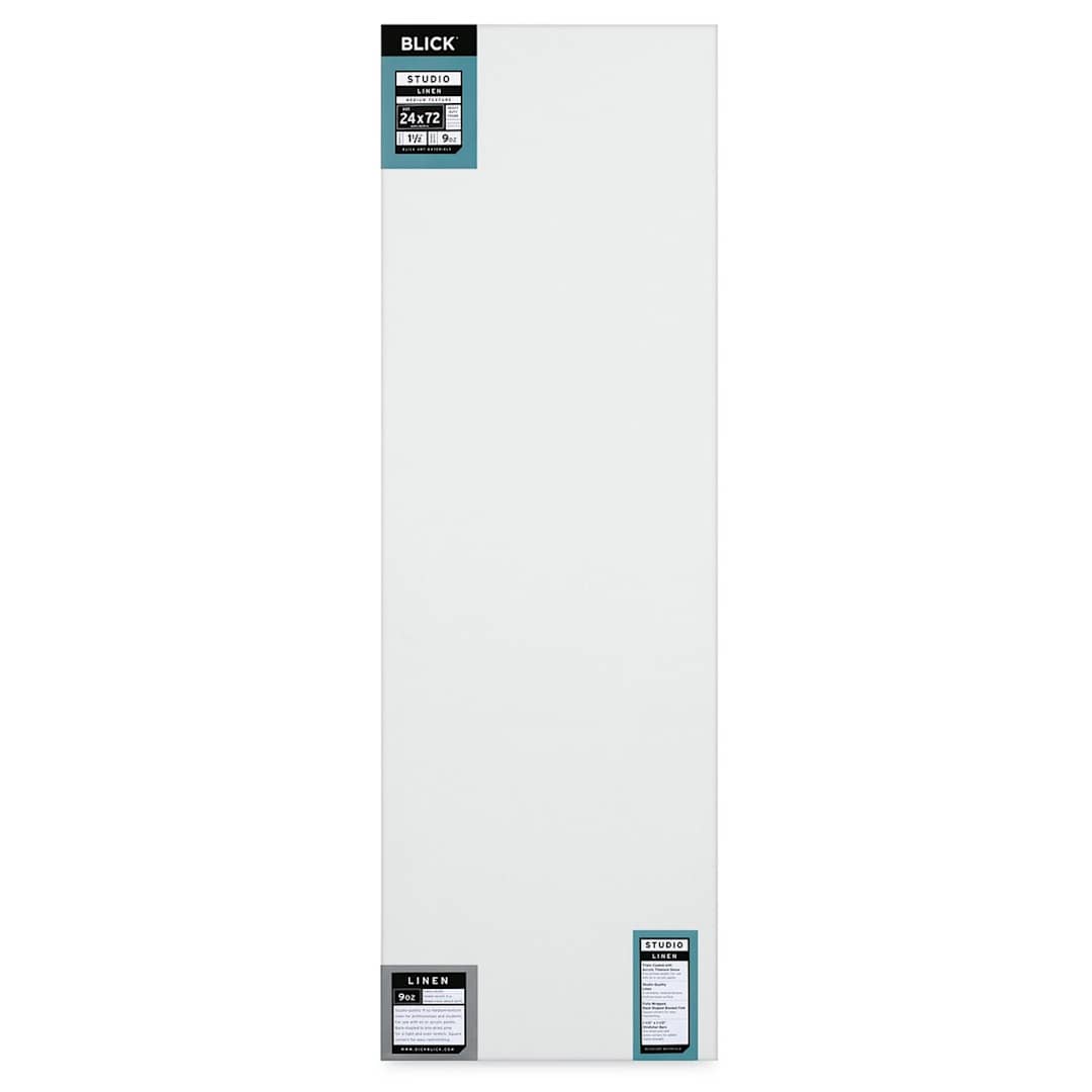 Open in modal - Blick Studio Linen Stretched Canvas - 24" x 72", Gallery 1-1/2" Profile