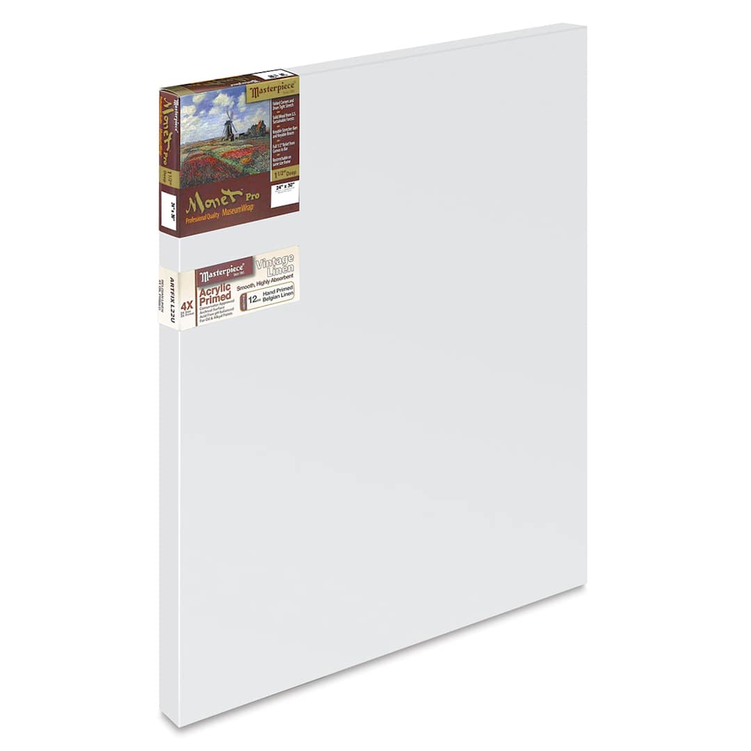 Open in modal - Masterpiece Monet Pro Artfix Linen Canvas - 24" x 30", Acrylic Primed