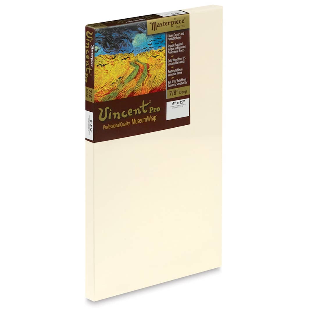 Open in modal - Masterpiece Vincent Pro Artfix Linen Canvas - 6" x 12", Oil Primed