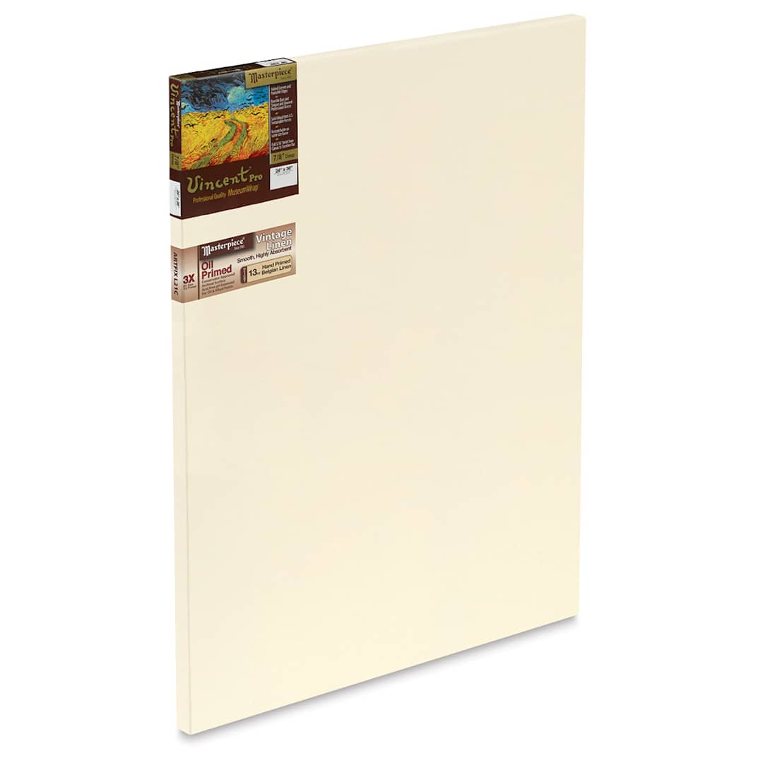 Open in modal - Masterpiece Vincent Pro Artfix Linen Canvas - 24" x 36", Oil Primed