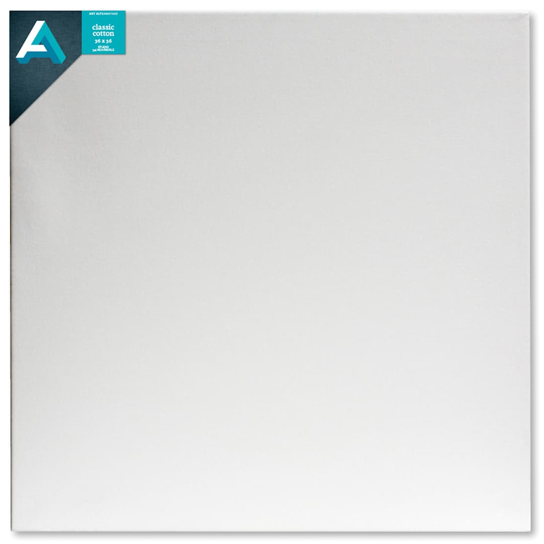 Open in modal - Art Alternatives Classic Cotton Stretched Canvas, Studio, .75 in Profile, 36 in x 36 in